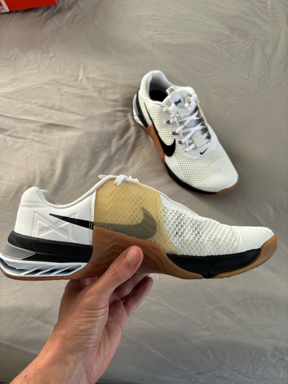 Nike White Black Gum Athletic Shoes